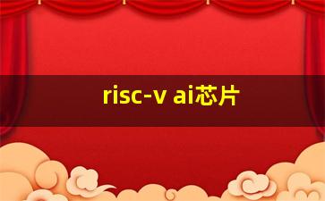 risc-v ai芯片